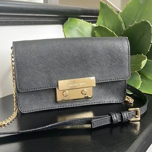 Michael Kors Black and Gold Crossbody Bag